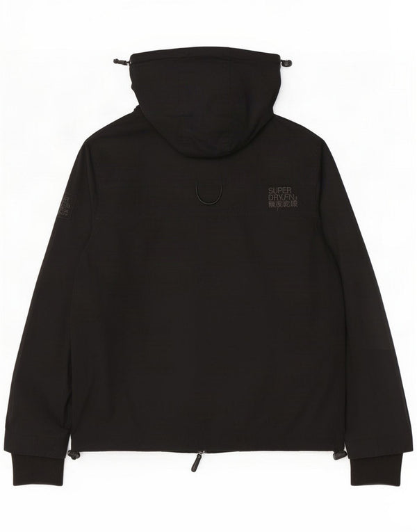 Женская ветровка с капюшоном Superdry UK 42 XL, черный полиэстер