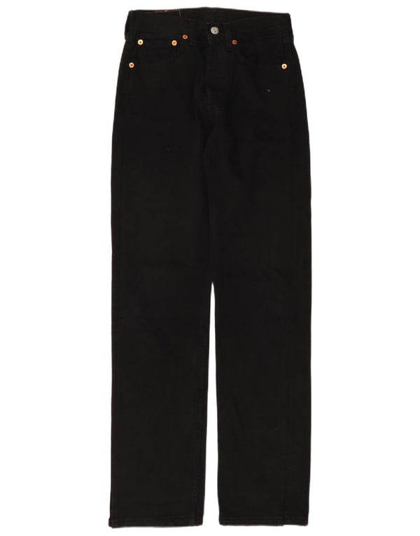 Мужские прямые джинсы LEVI'S 501 W26 L32, черный хлопок