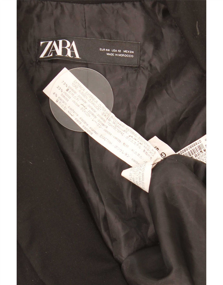 Женский пиджак на 1 пуговице Zara EU 44 XL, черный полиэстер