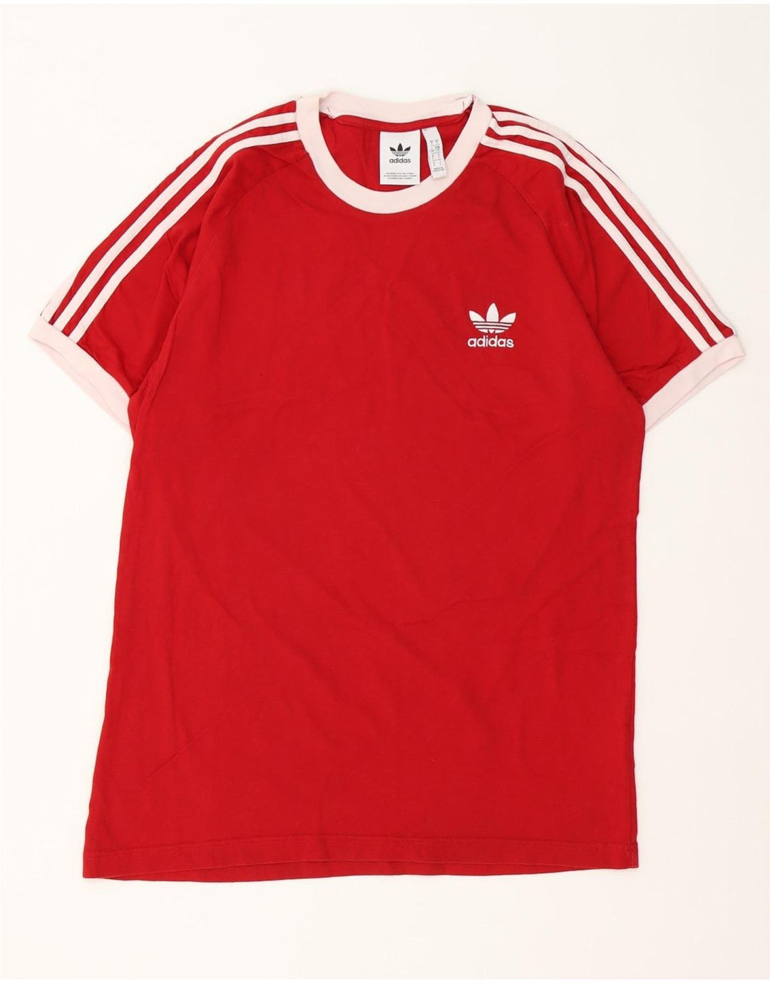 Adidas Мужская футболка из хлопка большого размера красного цвета