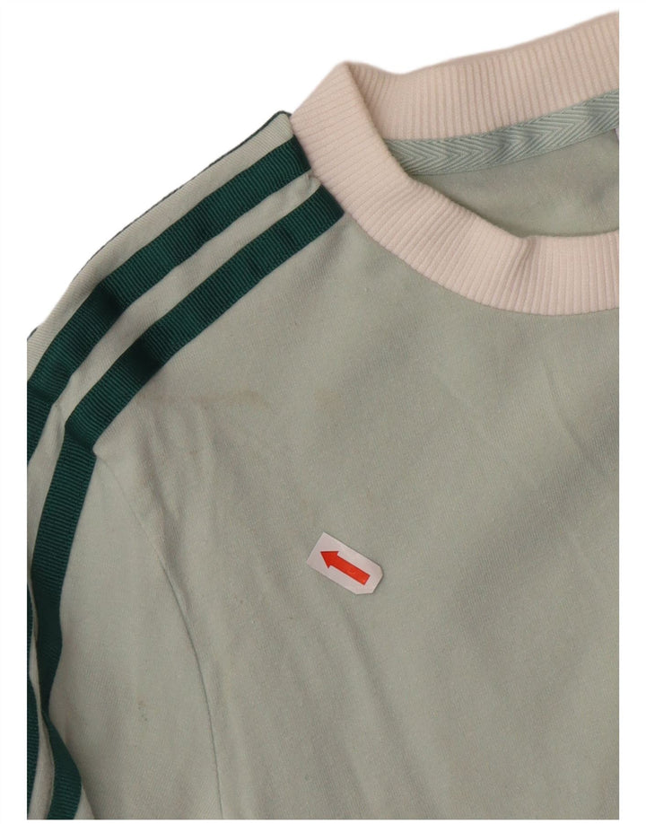 Женский топ с длинным рукавом ADIDAS UK 4 XS, зеленый