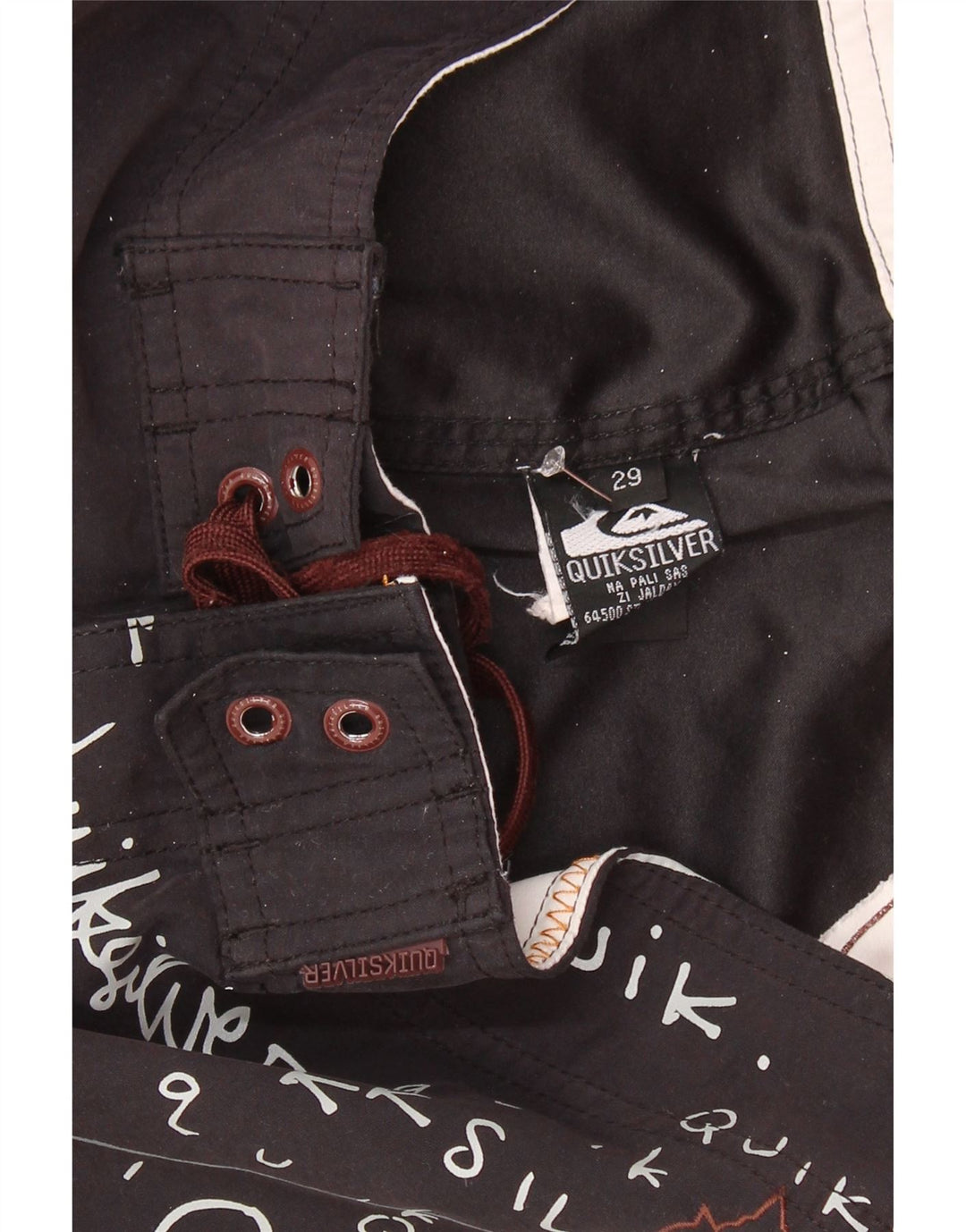 QUIKSILVER Мужские шорты для плавания с рисунком, черные, полиэстер