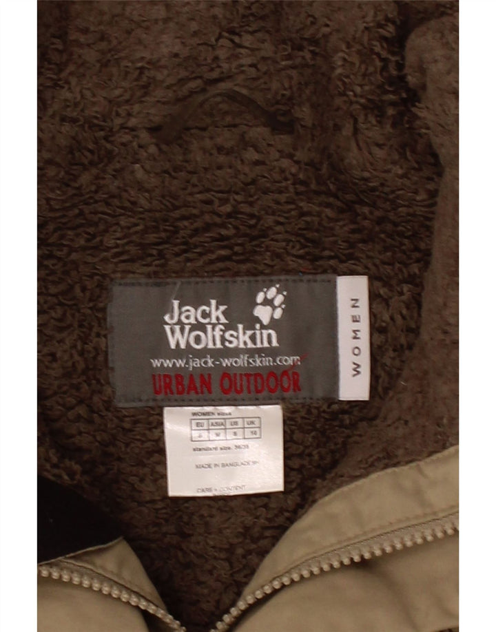 JACK WOLFSKIN Womens Oversized Windbreaker Coat UK 10 Small  Khaki