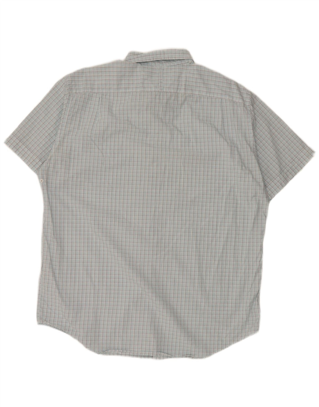 NAUTICA Mens Short Sleeve Shirt Large Blue Check Cotton