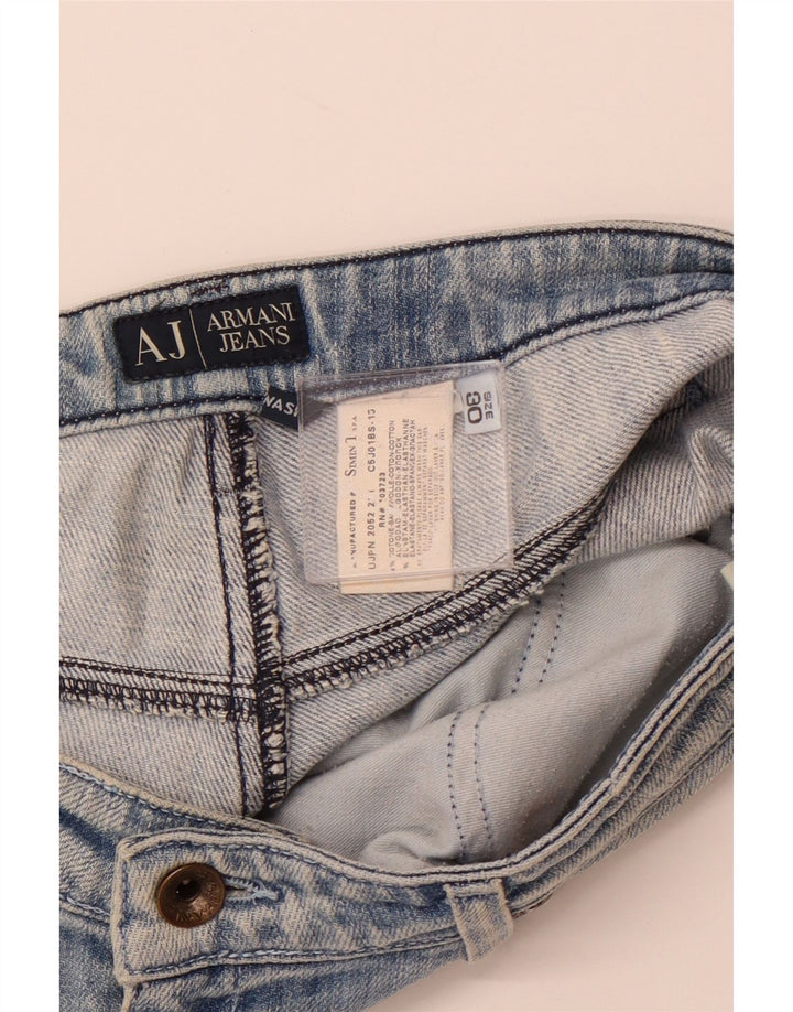 Женские джинсы Bootcut ARMANI W30 L31 Синие, хлопок