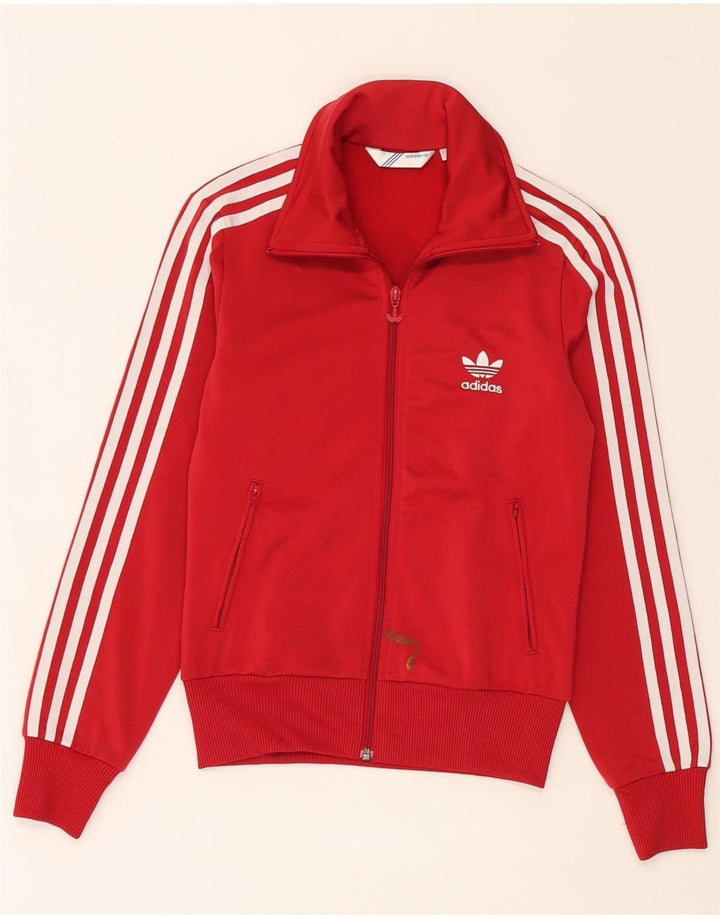 Женский спортивный костюм Adidas с графическим рисунком, верхняя куртка EU 36, маленький красный полиэстер
