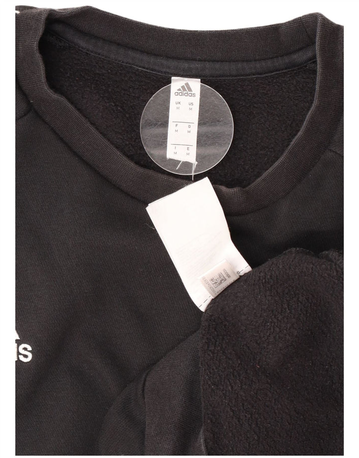 Мужской свитер Adidas Джемпер среднего размера, черный хлопок