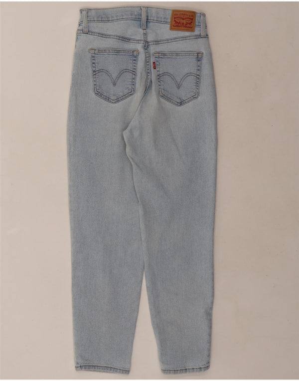 Женские рваные джинсы с завышенной талией Levi's Mom W28 L27, синий хлопок