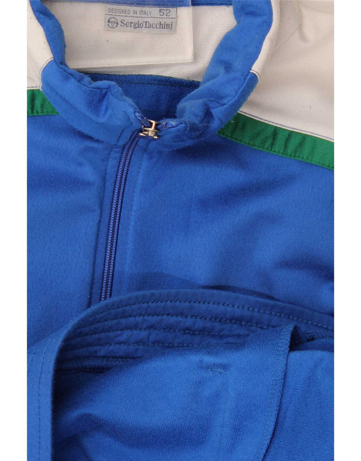 Мужской спортивный костюм Sergio Tacchini IT 52, большой синий с цветными блоками