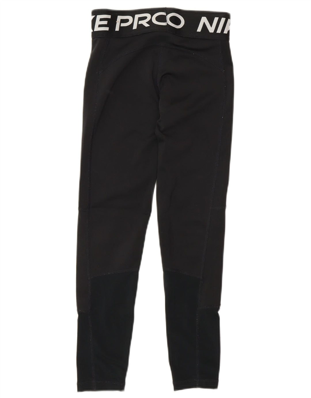 Леггинсы с рисунком Nike Dri Fit для девочек 8–9 лет, маленькие черные, полиэстер