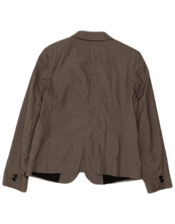 Massimo Dutti Женский пиджак на 2 пуговицах EU 44 XL Черный с узором 
