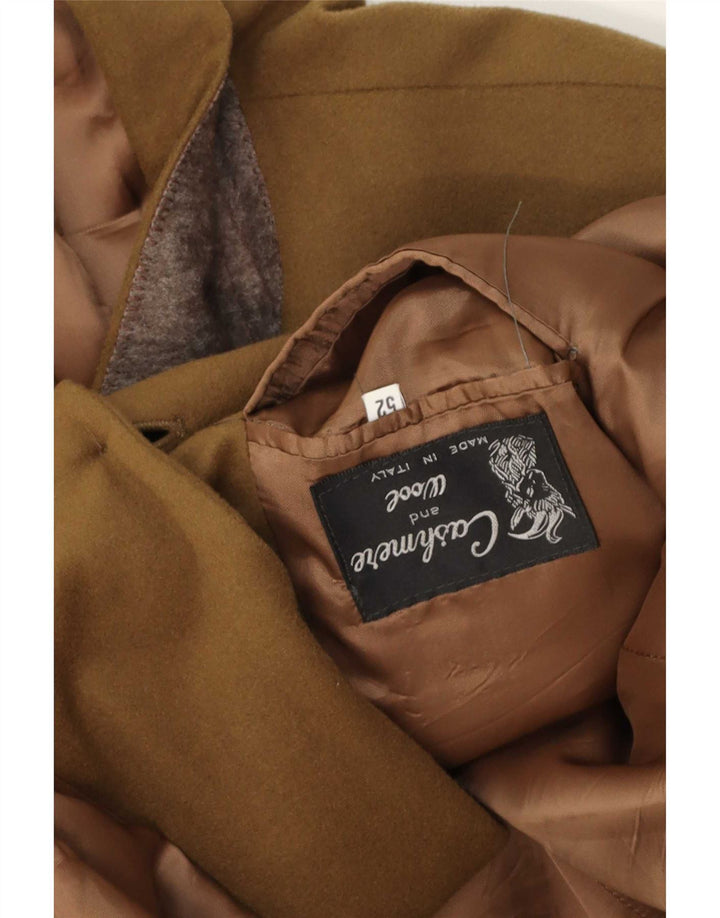Винтажный мужской пиджак на 2 пуговицах IT 52 XL, хаки, кашемир
