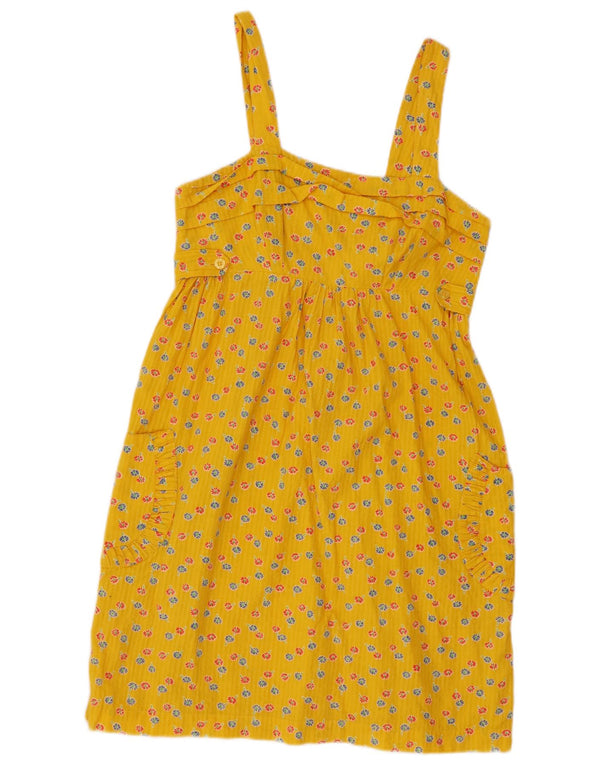Женский сарафан Topshop UK 10, маленький желтый цветочный хлопок