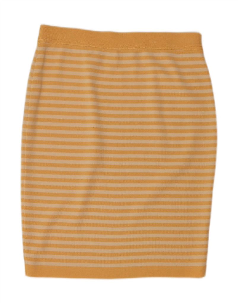 ESCADA Womens by Margaretha Ley Pencil Skirt EU 42 Large W32  Yellow Vintage Escada and Second-Hand Escada from Messina Hembry 