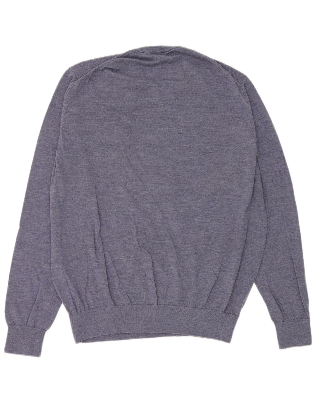 Мужской джемпер Celio с v-образным вырезом XL, синий в крапинку, мериносовая шерсть