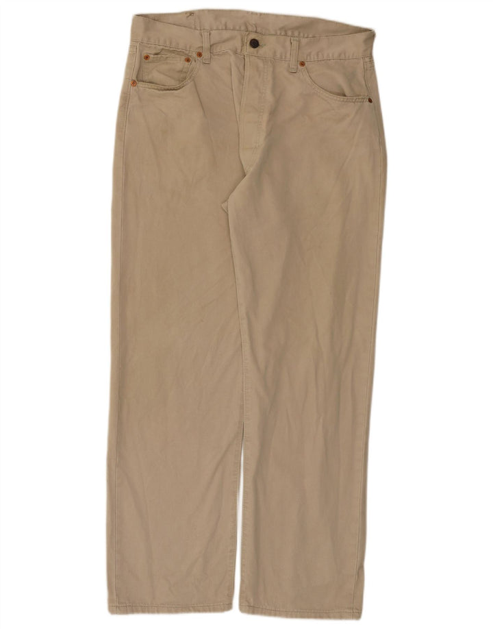 Мужские прямые джинсы Levi's 551 W36 L30, бежевый хлопок