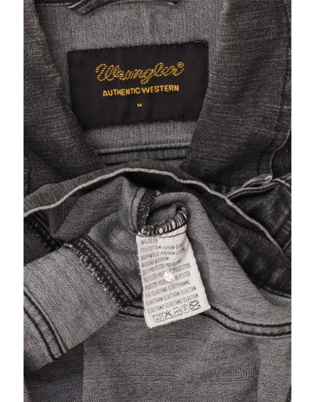 Женская джинсовая куртка Wrangler UK 12, хлопок среднего серого цвета