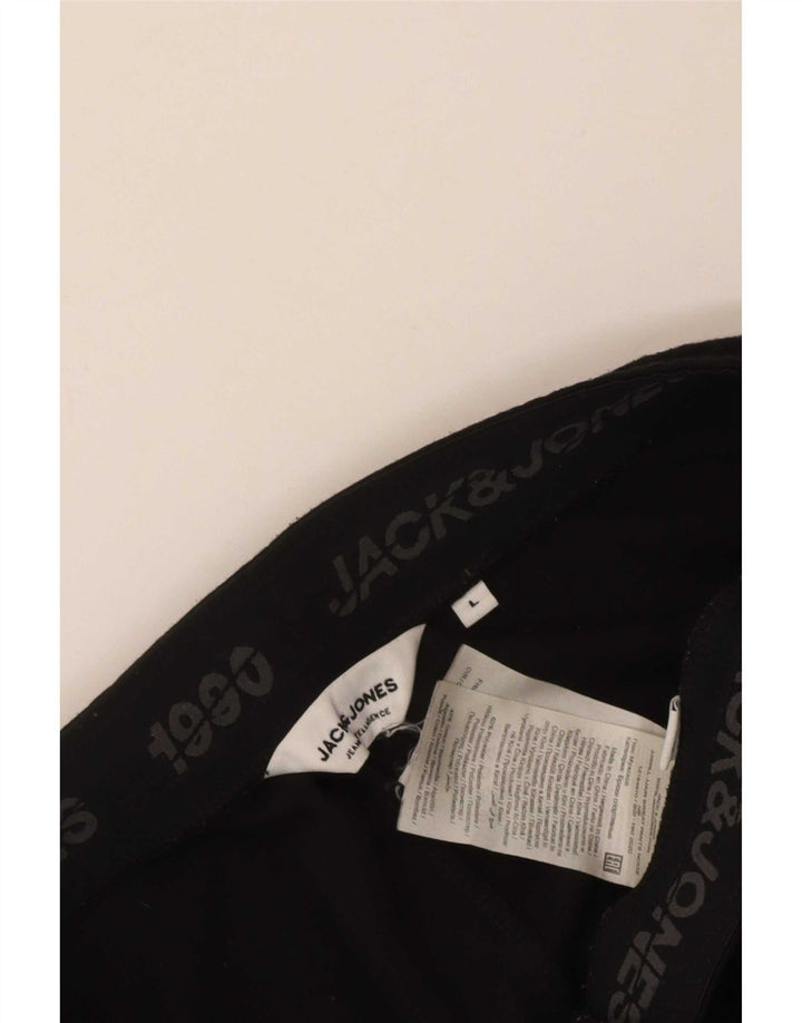 Мужские спортивные брюки Jack & Jones, большие черные брюки из полиэстера