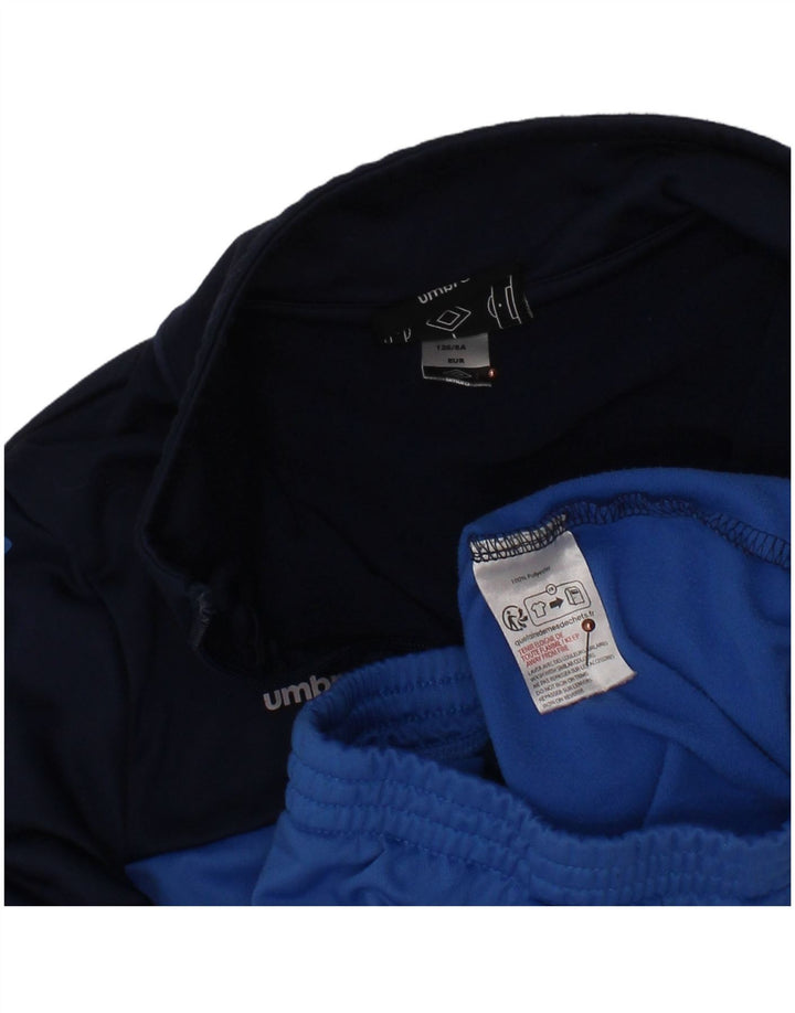 UMBRO Спортивный костюм с графическим рисунком для мальчиков, верхняя куртка 7–8 лет, темно-синий с цветными блоками