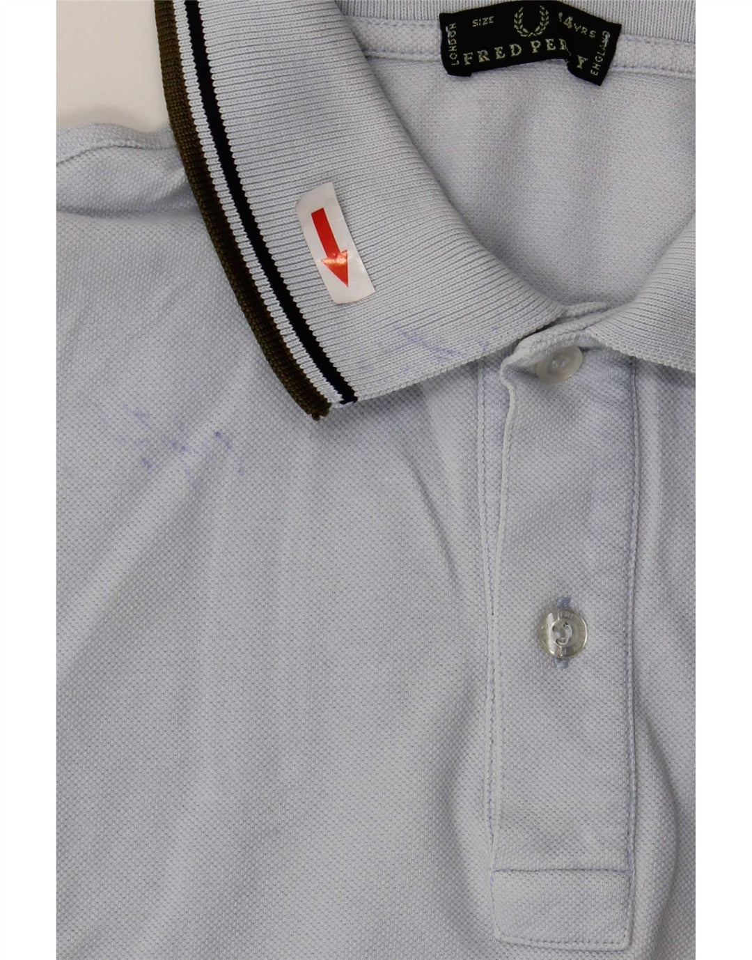 Рубашка-поло Fred Perry для мальчиков 13-14 лет, синяя, хлопковая