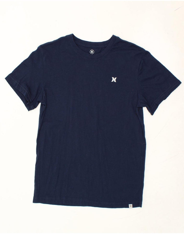 HURLEY Mens T-Shirt Top Small Navy Blue Cotton Vintage Hurley and Second-Hand Hurley from Messina Hembry 