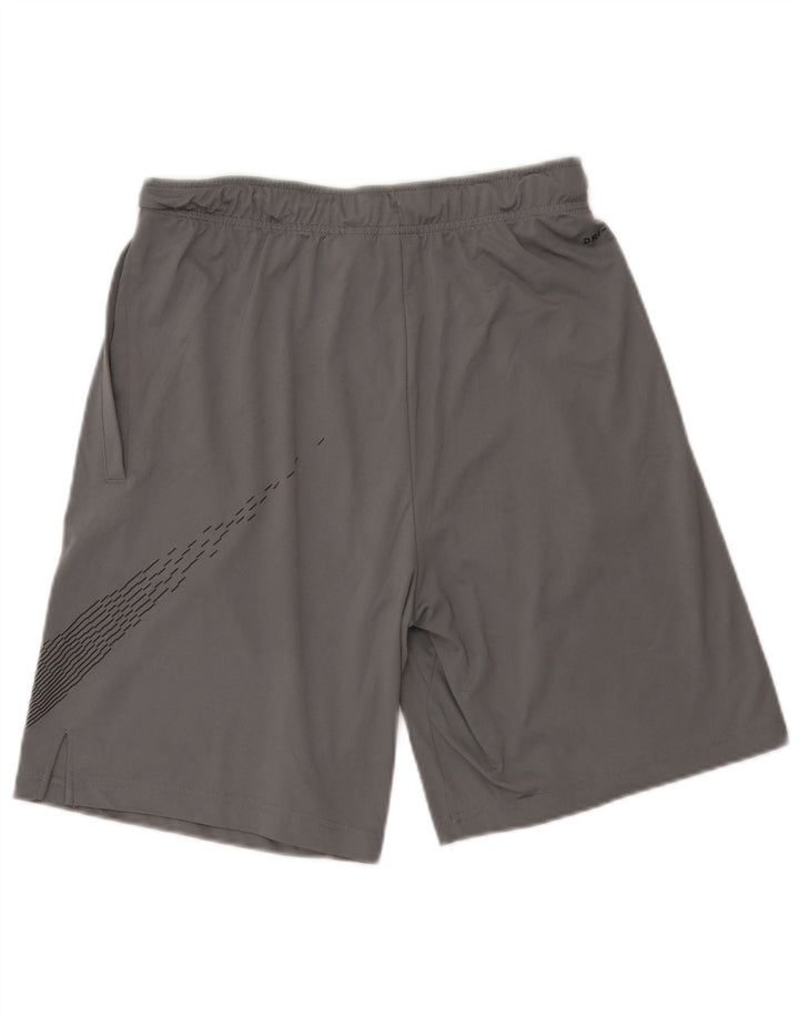 Мужские спортивные шорты Nike Dri Fit с графикой, средний серый полиэстер