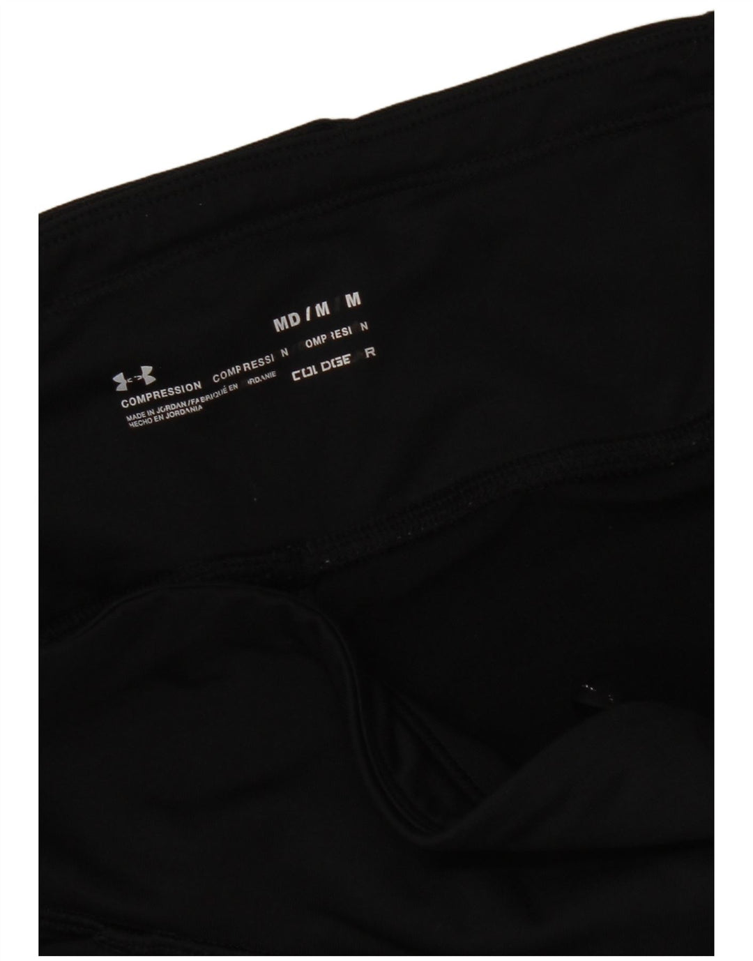 Женские леггинсы-капри с рисунком Cold Gear UK 12, средний черный Under Armour
