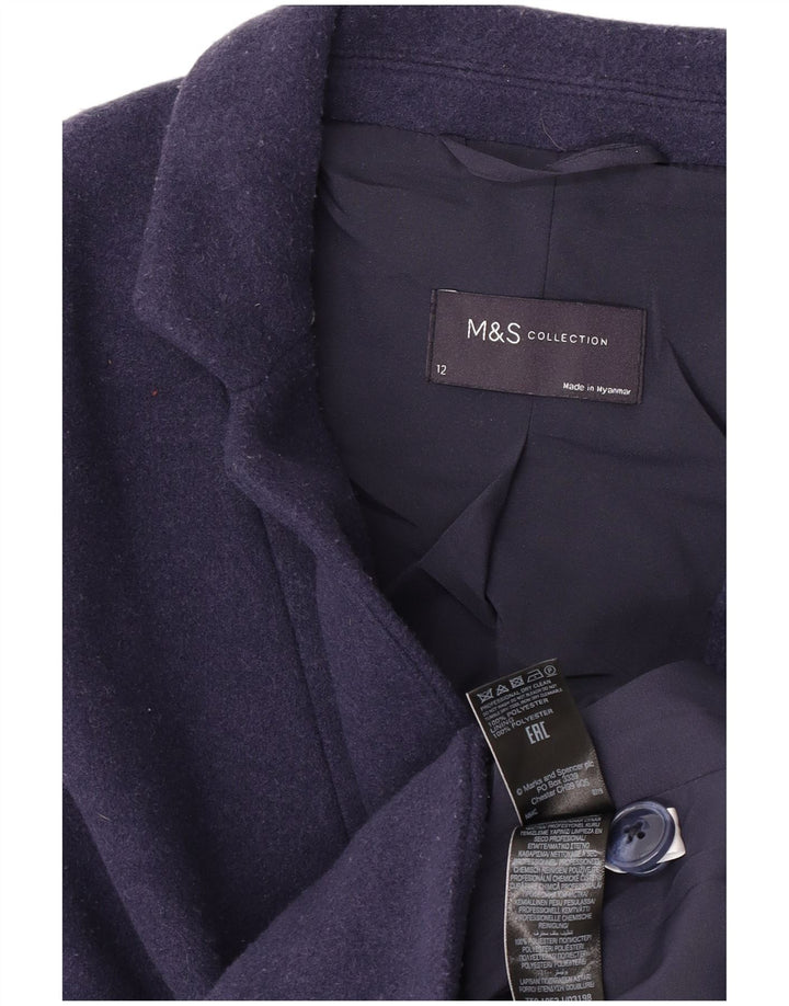 Женский пиджак на 2 пуговицах Marks & Spencer UK 12, средний темно-синий