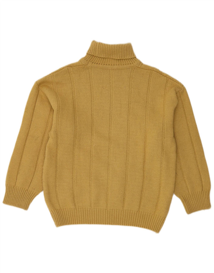 Женский джемпер VINTAGE с высоким воротником IT 48 XL, желтая шерсть