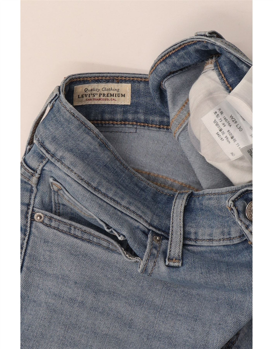 Женские джинсы LEVI'S 712 Slim W29 L27 Синие, хлопок