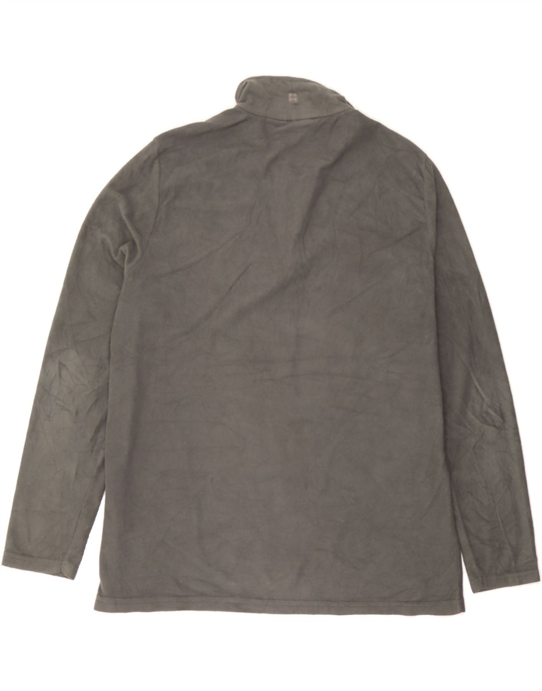 MOUNTAIN WAREHOUSE Mens Zip Neck Fleece Jumper Medium Grey Polyester Vintage Mountain Warehouse and Second-Hand Mountain Warehouse from Messina Hembry 
