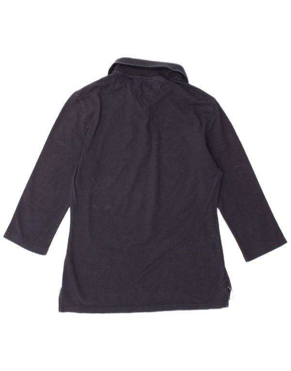 TOMMY HILFIGER Женская рубашка-поло приталенного кроя UK 12, средний темно-синий