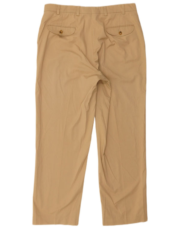 Мужские прямые брюки чинос Orvis W36 L30 бежевого цвета из полиэстера