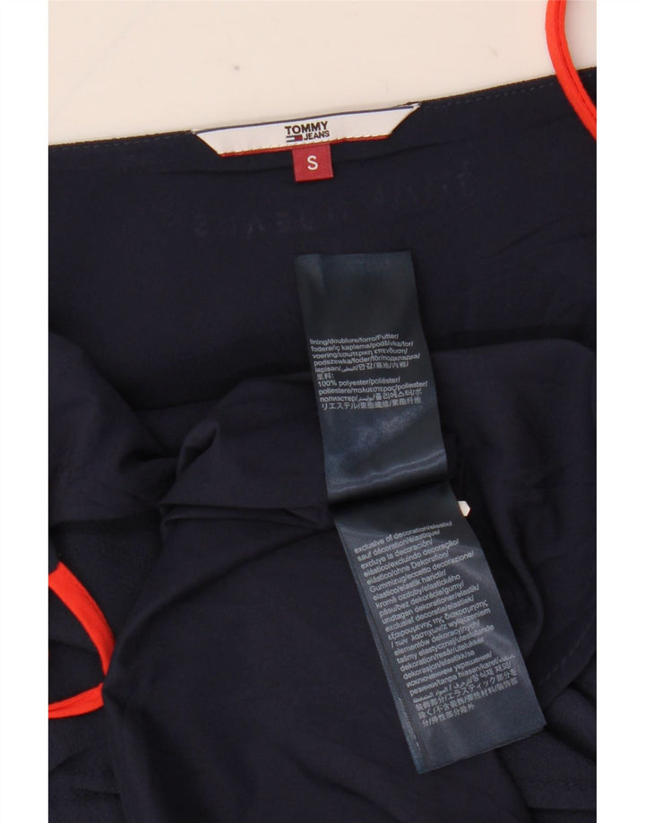Женское платье-комбинация Tommy Hilfiger UK 10, маленькое темно-синее полиэстер