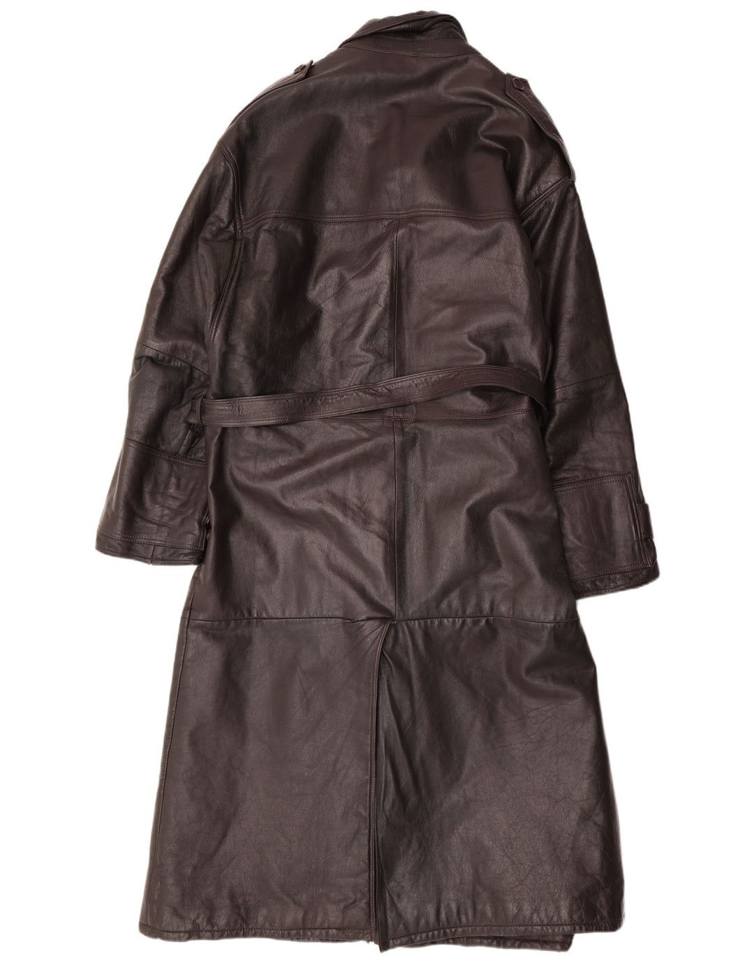 MAX MOSER Мужское кожаное пальто IT 56 3XL Коричневое кожаное