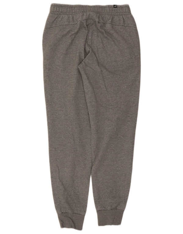 Puma Womens Tracksuit Trousers Joggers UK 12 Medium Grey Cotton