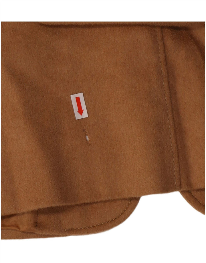 MAX MARA Женский пиджак на 4 пуговицах, Великобритания, 14, большой, бежевый, классический, из верблюжьей шерсти