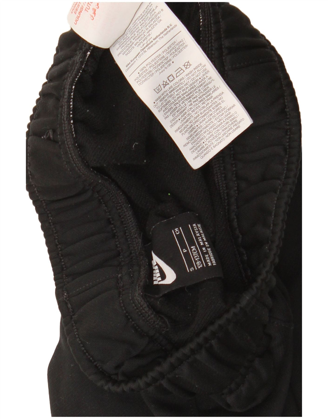 Спортивный костюм NIKE для мальчиков, брюки для бега, 8–9 лет, маленький размер, черный полиэстер