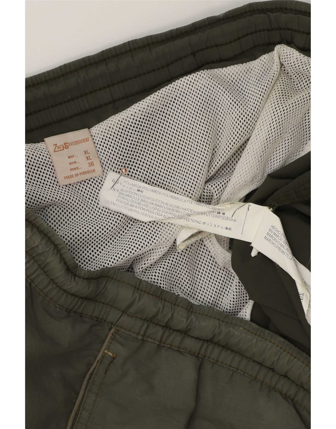 Мужские шорты для плавания Zara XL, зеленый полиамид