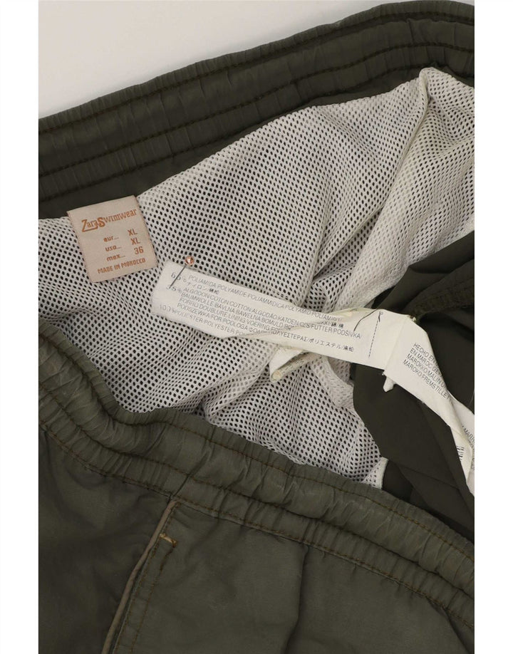 Мужские шорты для плавания Zara XL, зеленый полиамид