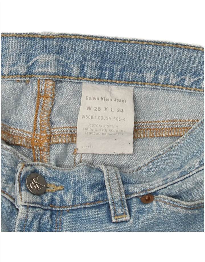 Женские джинсы Bootcut CALVIN KLEIN W28 L30 синие, хлопок