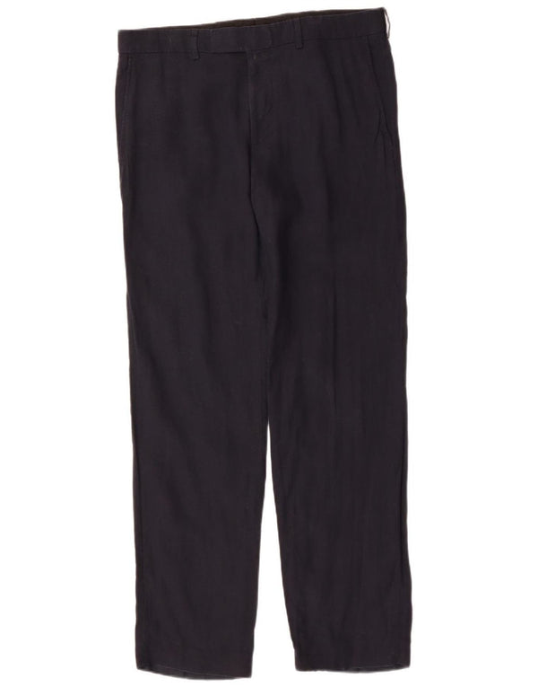 Мужские прямые брюки-чиносы HUGO BOSS IT 48 Medium W34 L32 Темно-синие