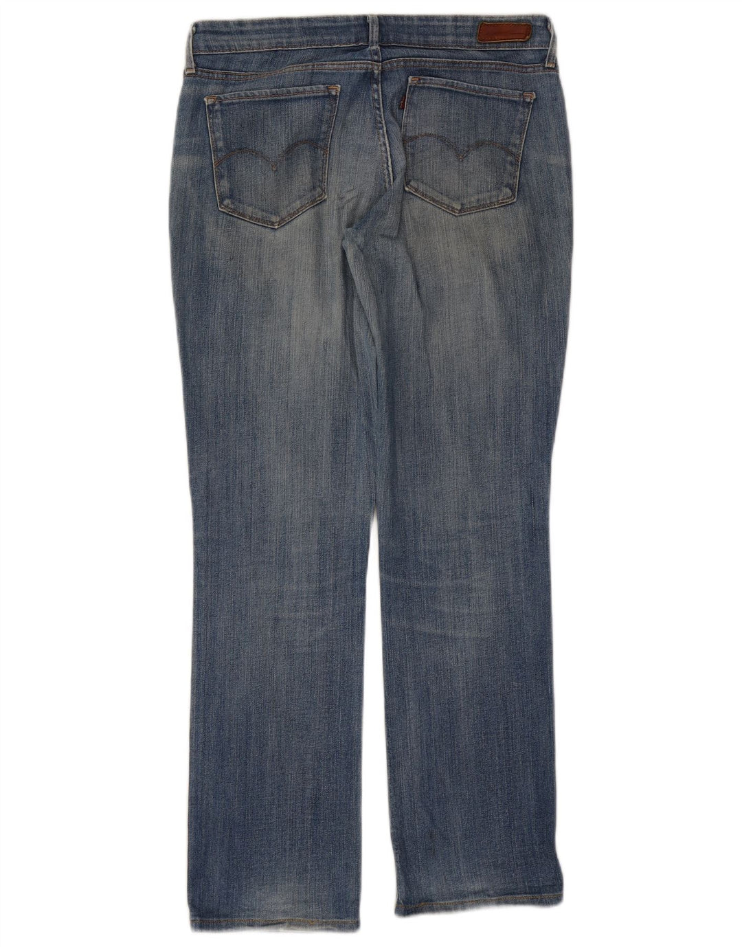 Женские прямые джинсы Levi's США 10, большие размеры W32 L30, синие, хлопок