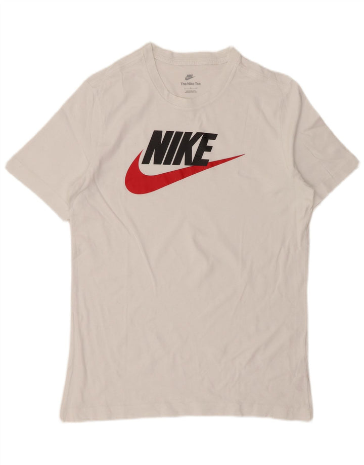 Мужская футболка с рисунком Nike, большой белый хлопок