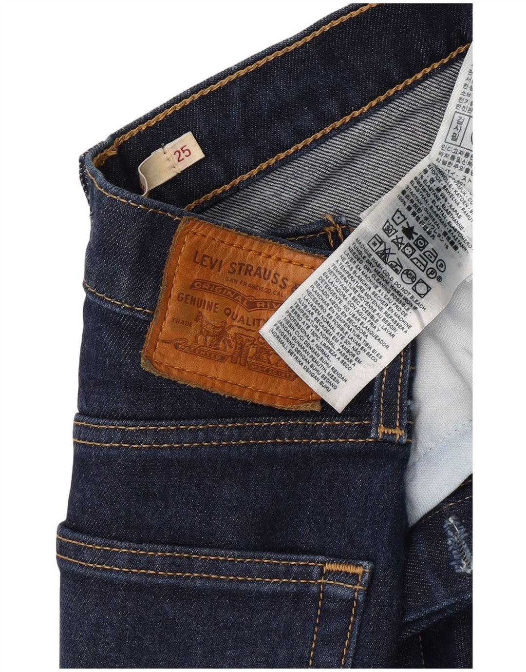 Женские джинсы LEVI'S Ribcage Bootcut W25 L26 Темно-синие, хлопок
