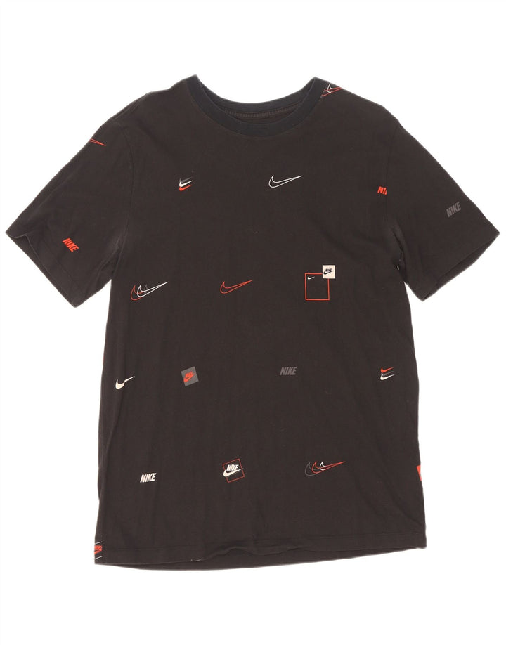 Мужская футболка с рисунком Nike, большой черный хлопок