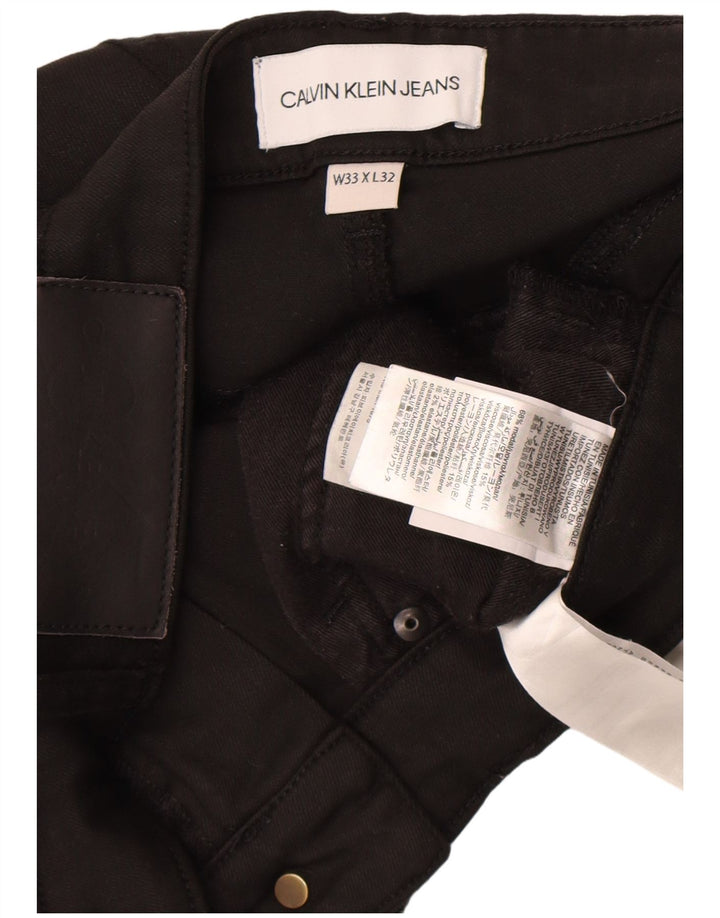 Мужские джинсы Calvin Klein Slim W33 L32, черные модальные