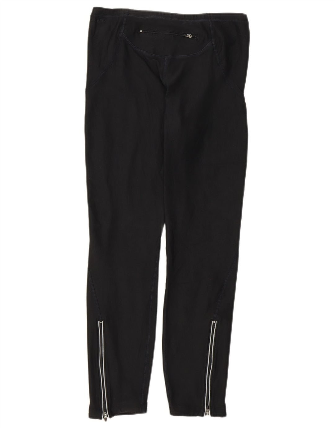 Женские укороченные леггинсы Nike UK 10/12, средний черный полиэстер, спортивные