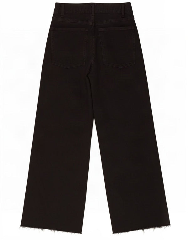 Женские широкие джинсы с высокой талией Zara EU 40 Medium W30 L29, черный хлопок