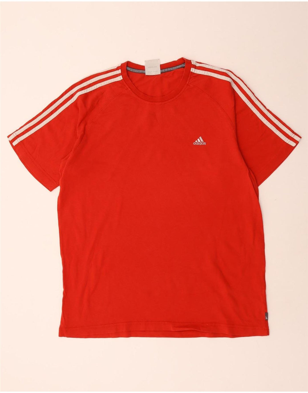 Adidas Мужская футболка из хлопка большого размера красного цвета